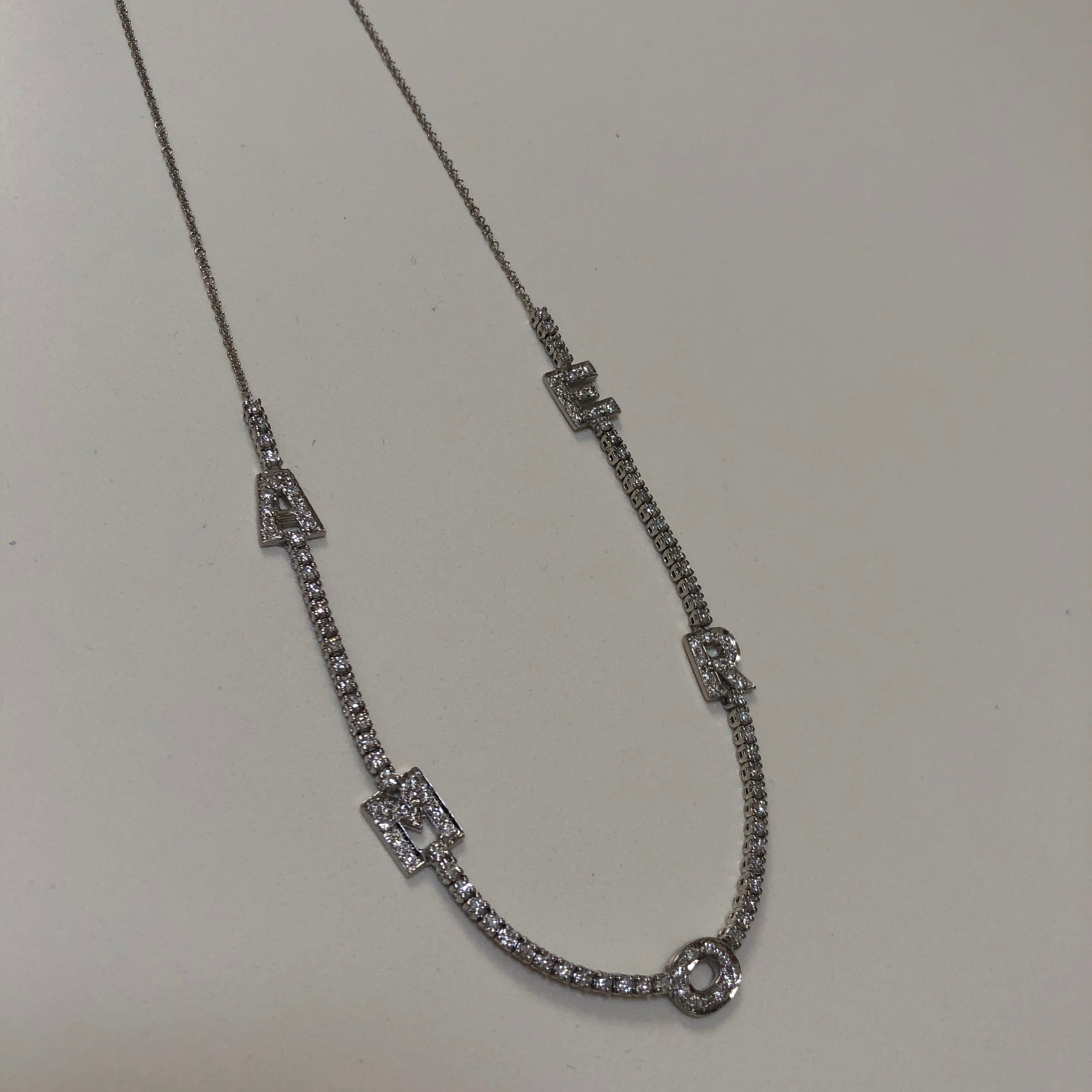 Amore Half Tennis Necklace