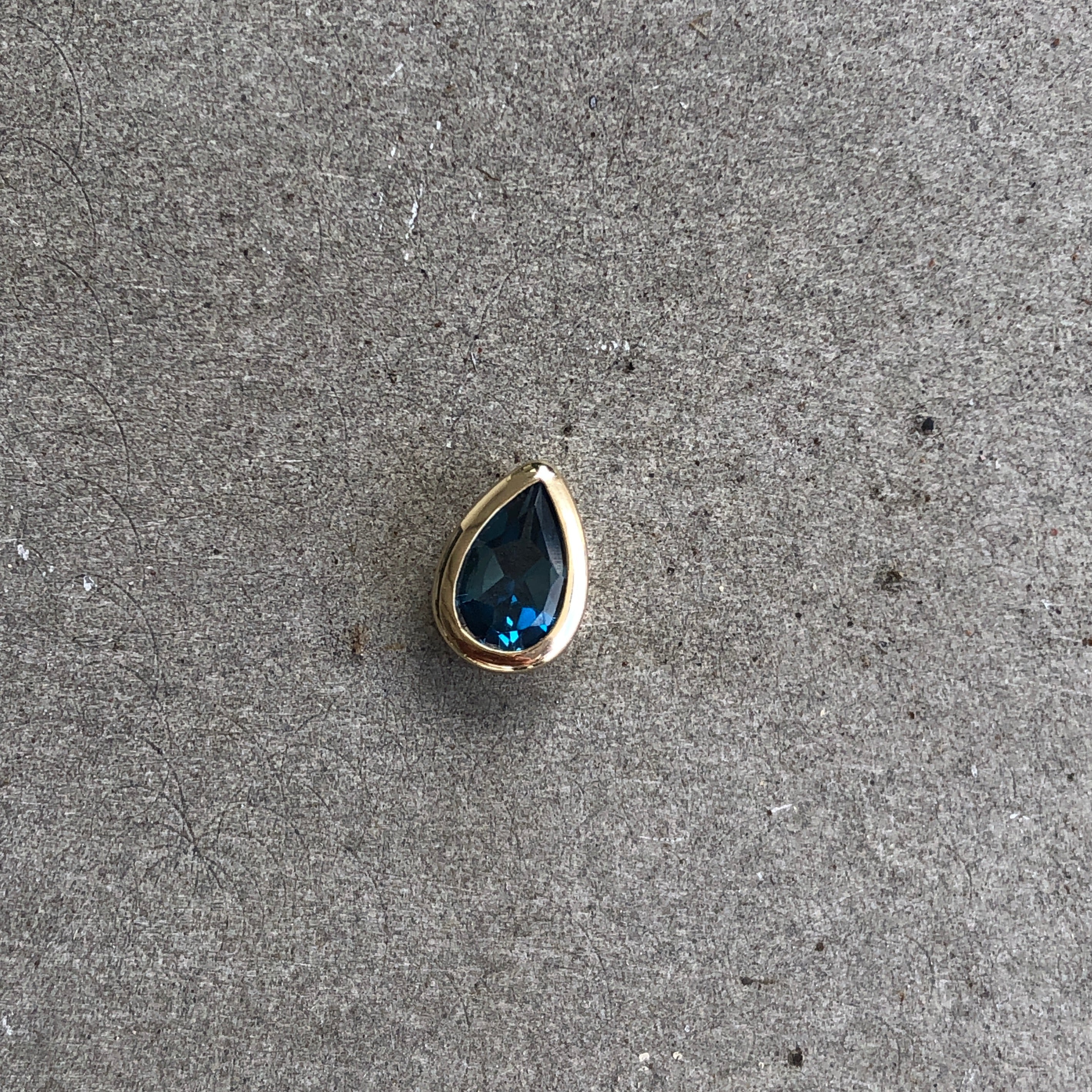 Drop Gemstone Pear Pendant