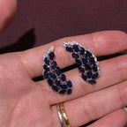 Marbella Sapphire Crawler Earrings