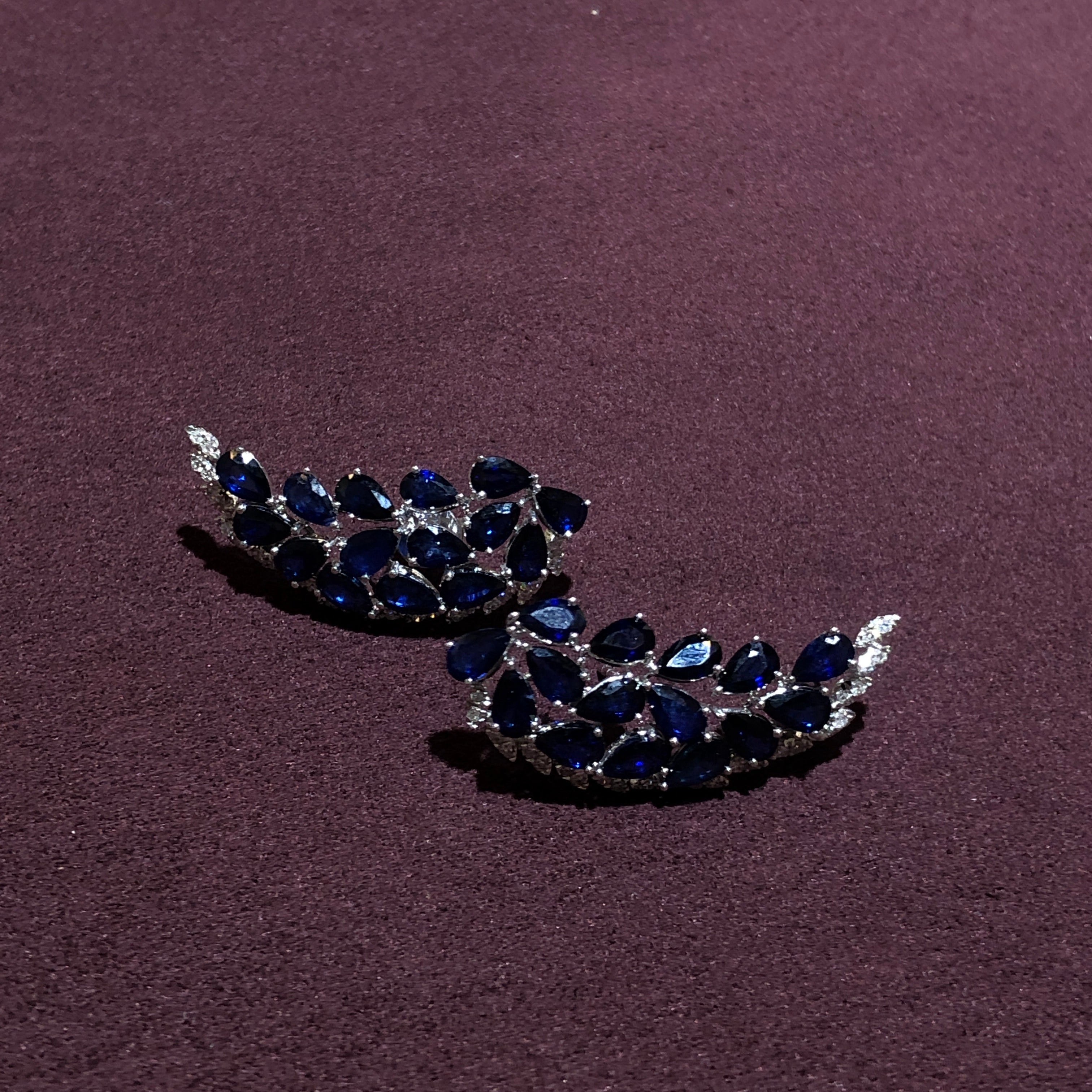 Marbella Sapphire Crawler Earrings