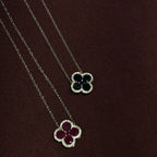 Gio Gemstone Flower Necklace