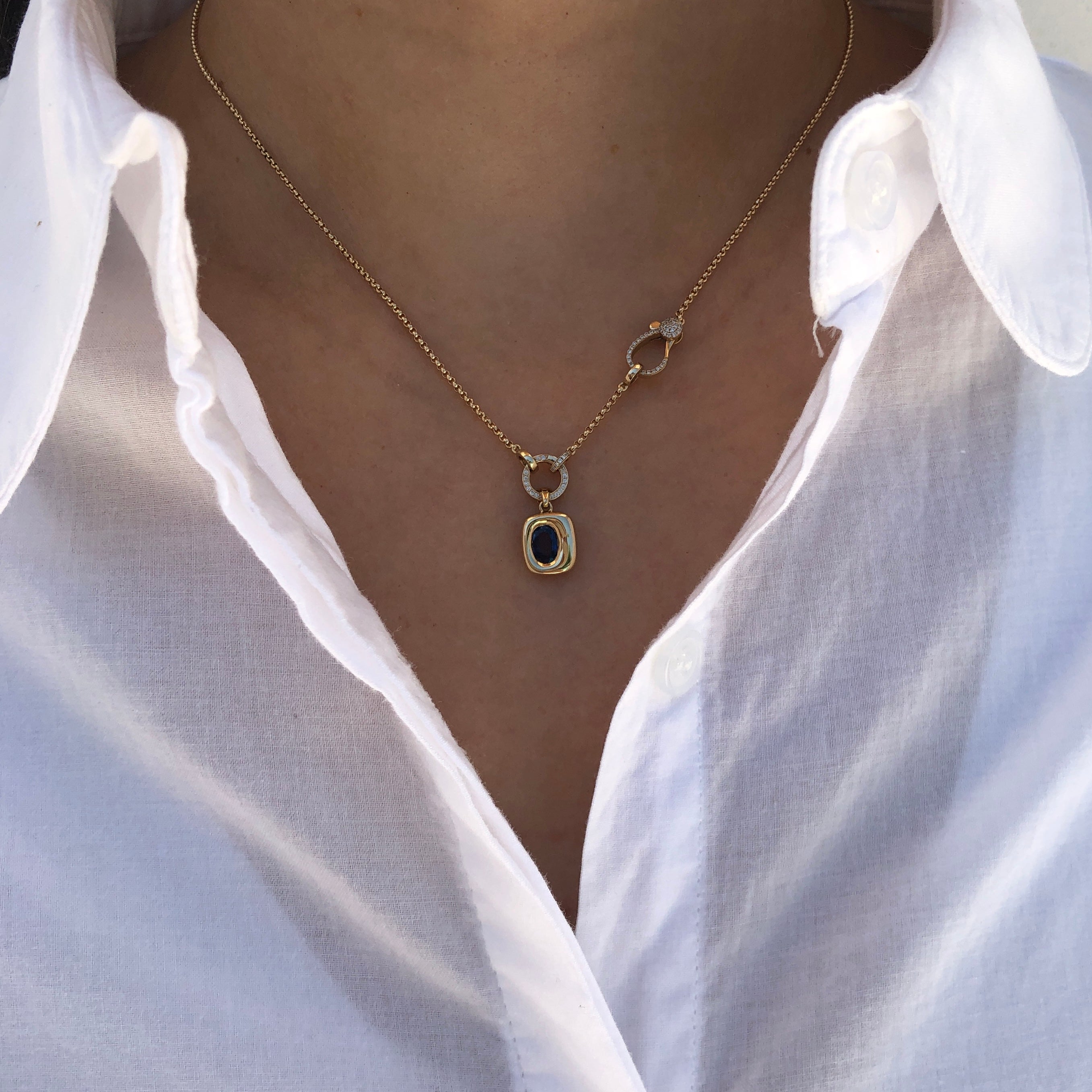 Irregular Solo Gemstone Pendant
