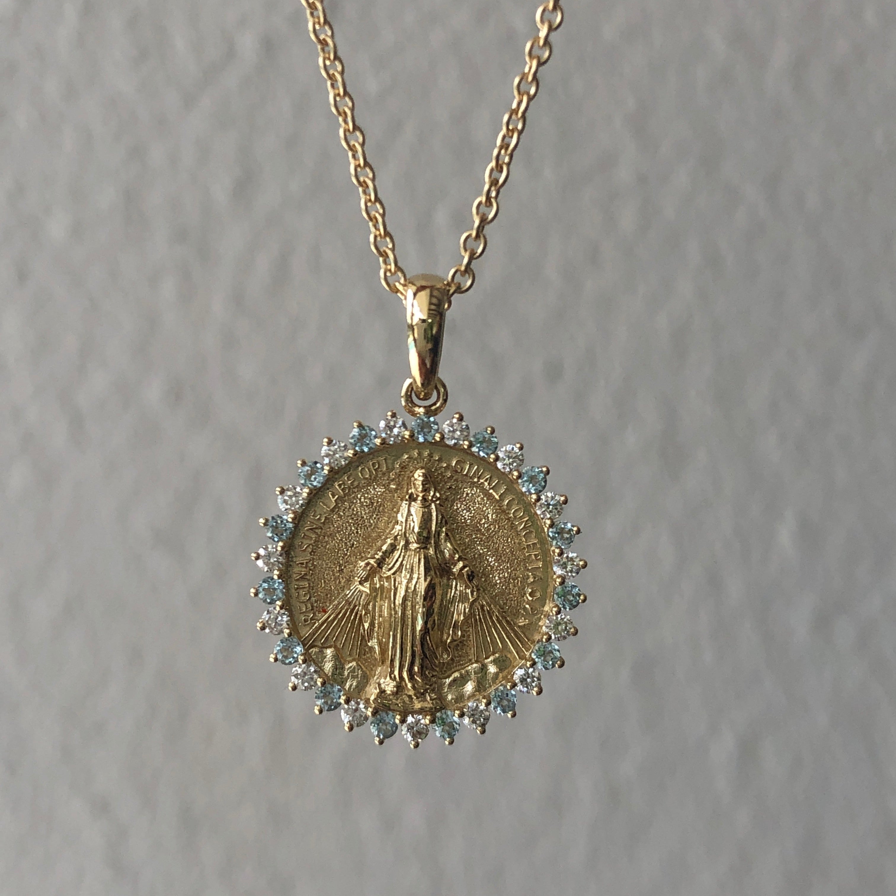 Faith Diamond and Gemstones Pendant