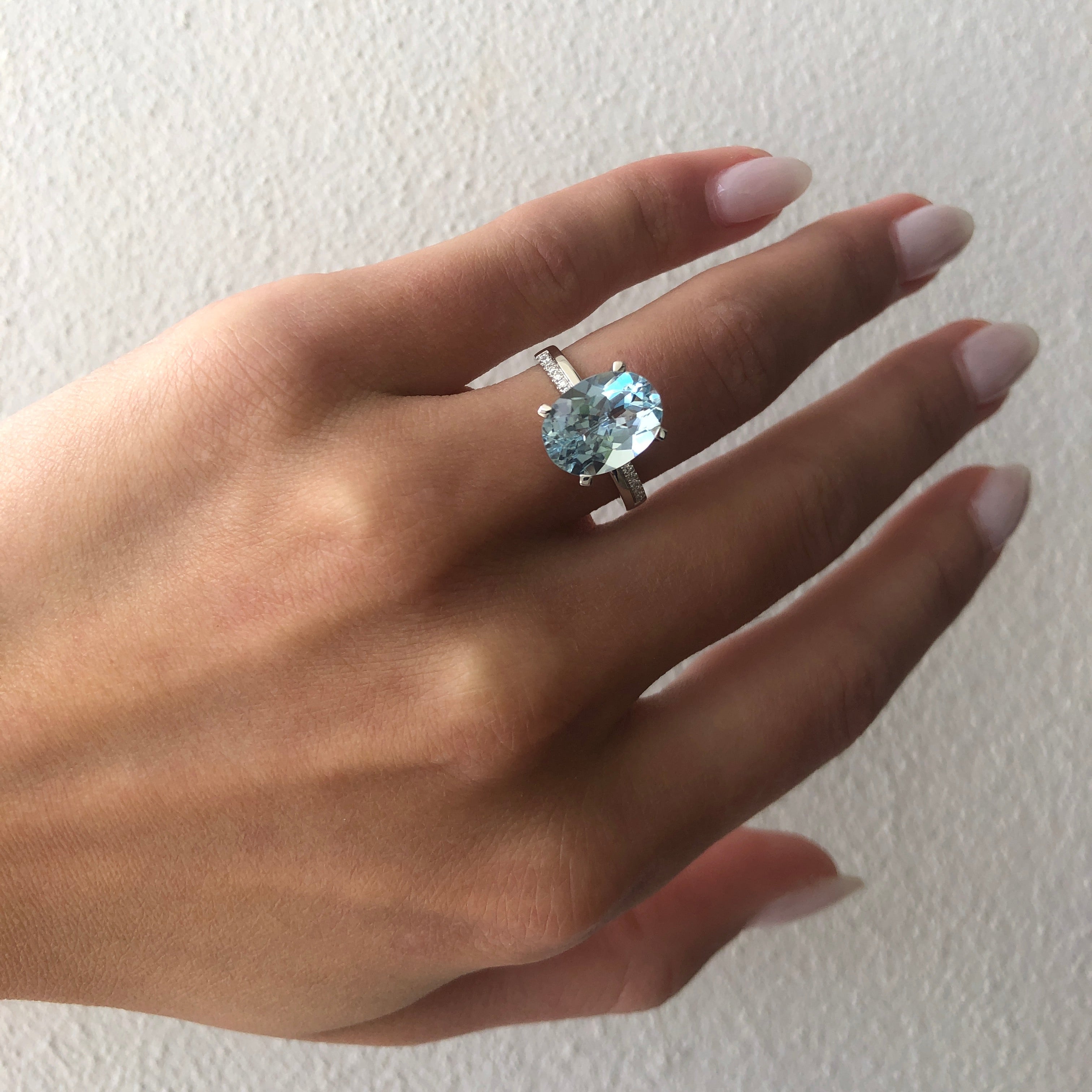 Azure Aquamarine Ring
