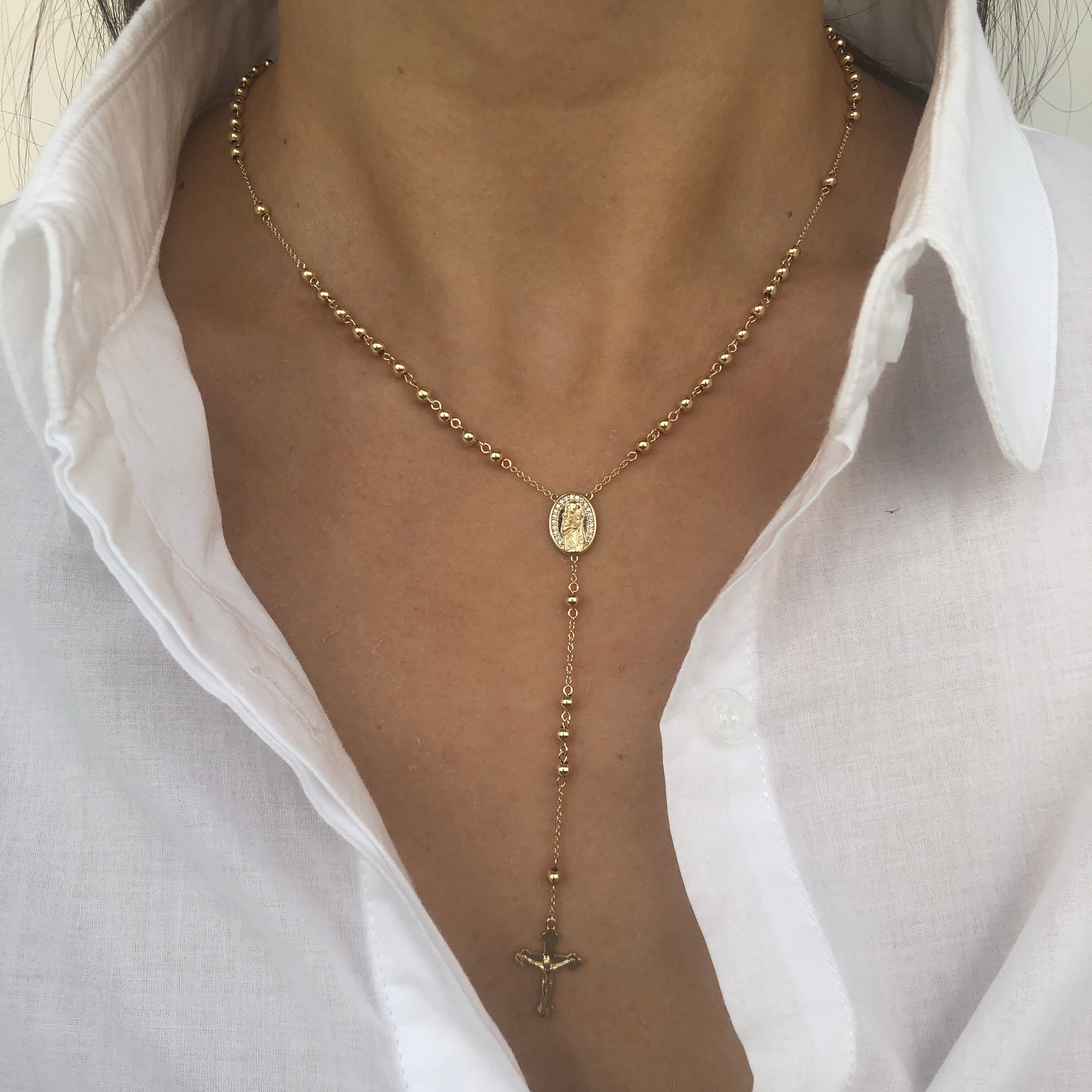 Grace Gold and Diamonds Rosary