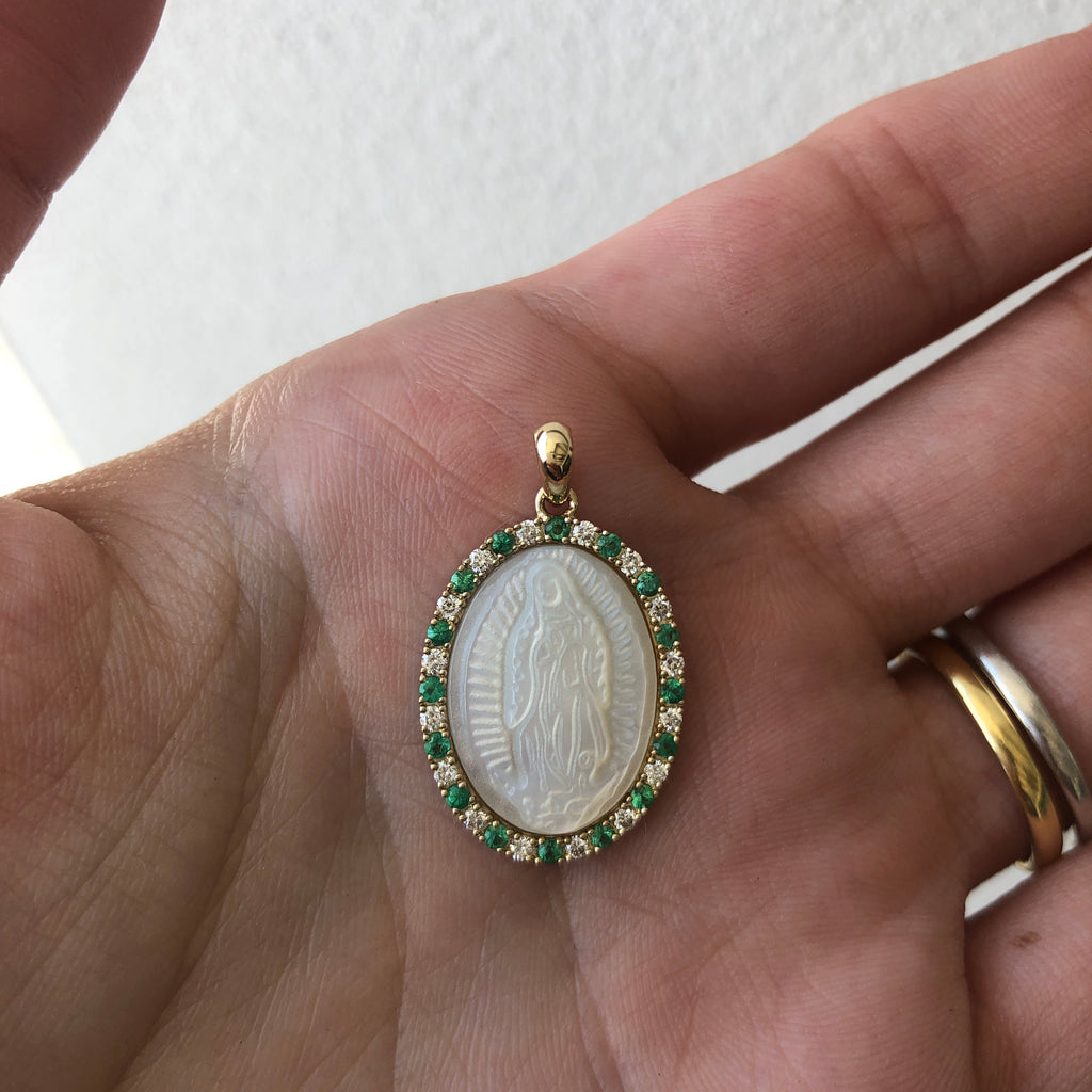Our Lady Pearl Medallion
