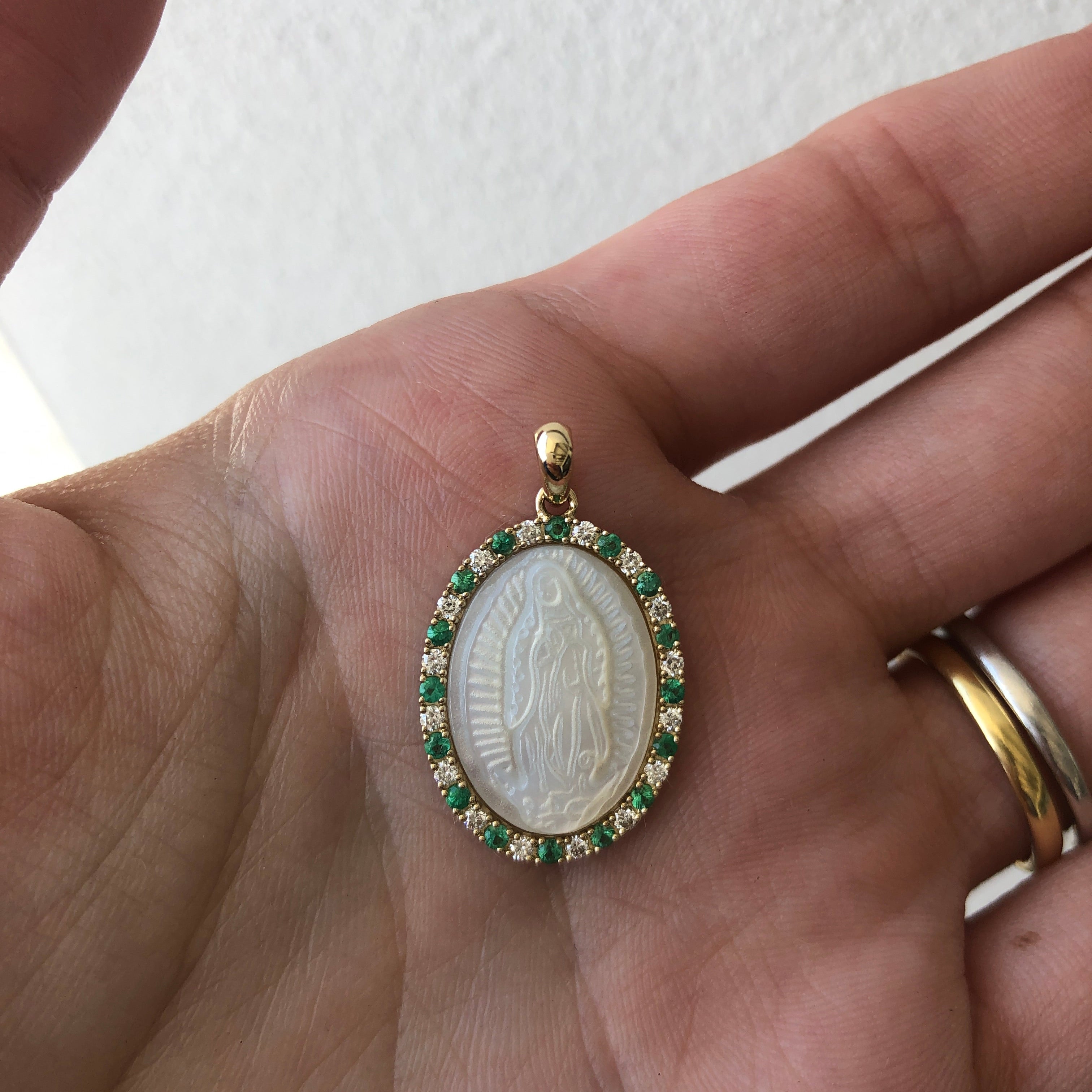 Our Lady Pearl Medallion
