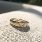 Sour Diamond Textured Ring
