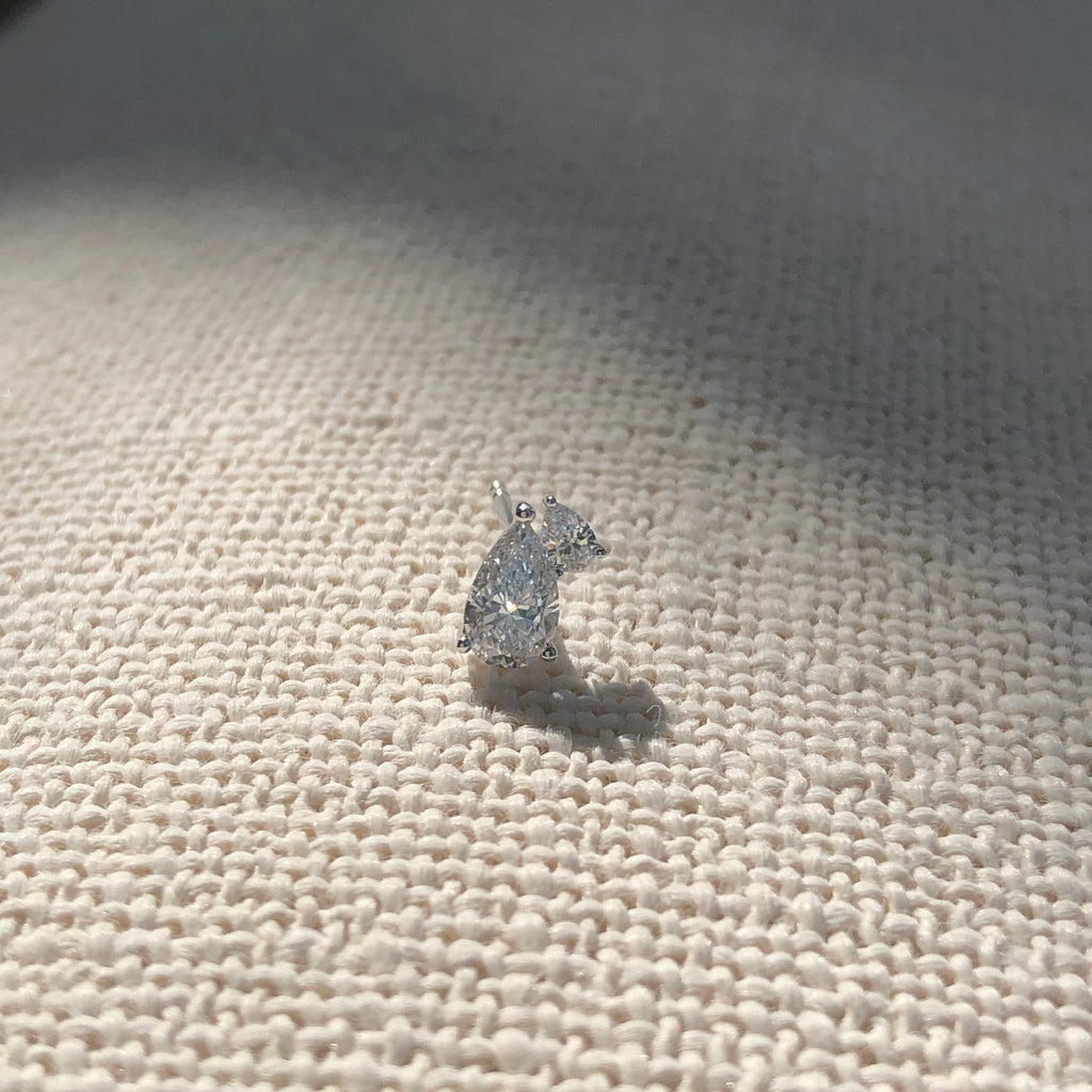 Izabel Double Pear Diamond Studs