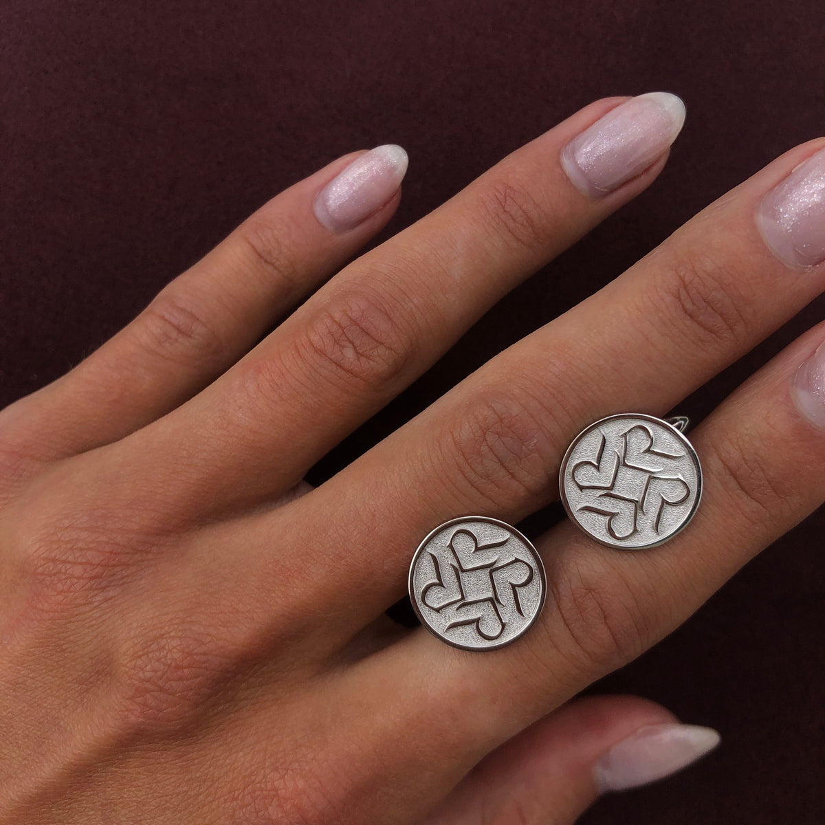 Flat Signature Cufflinks