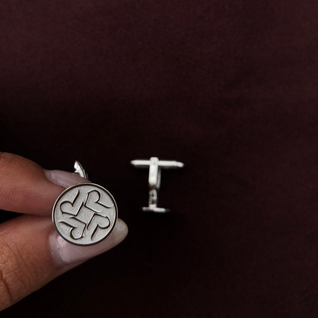 Flat Signature Cufflinks