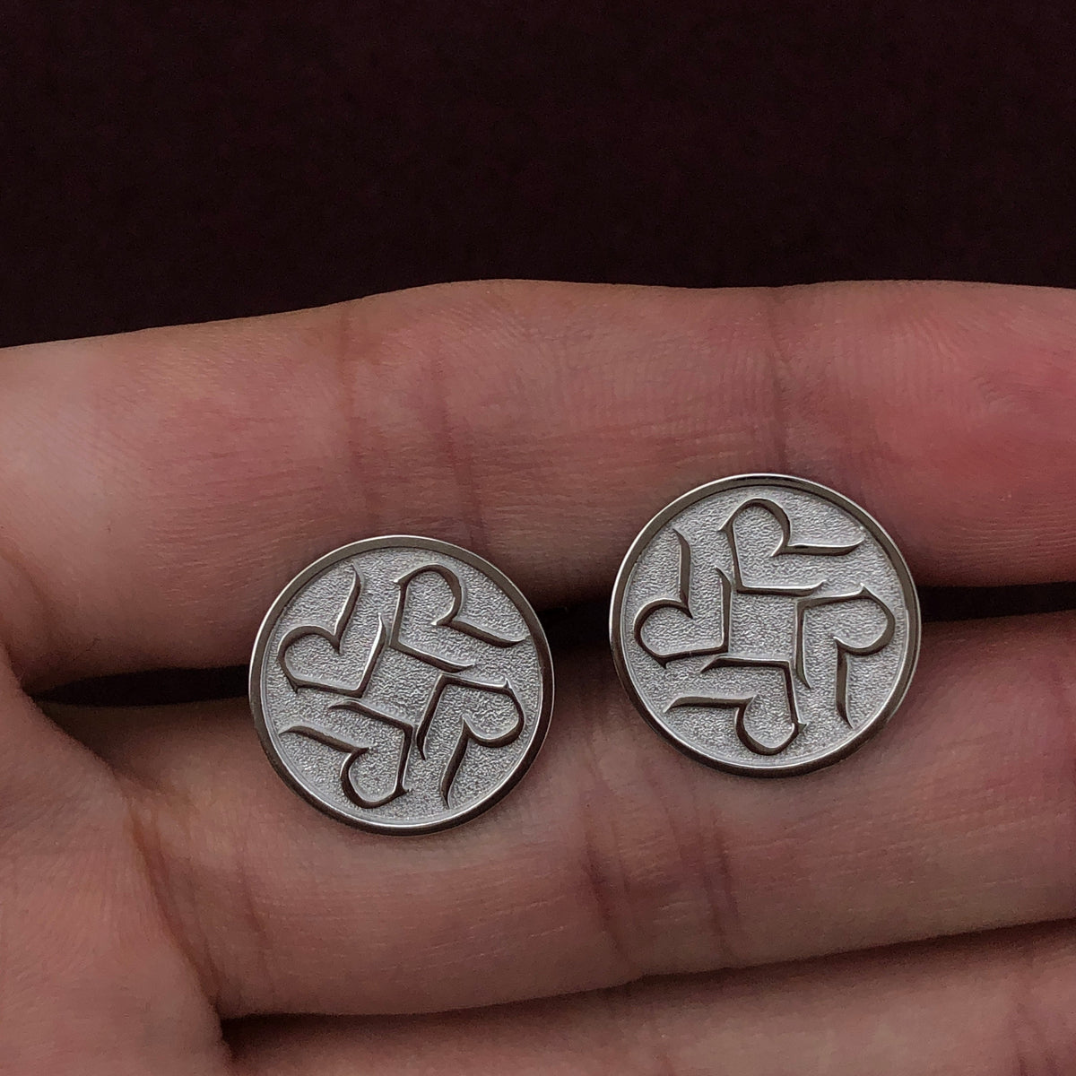 Flat Signature Cufflinks
