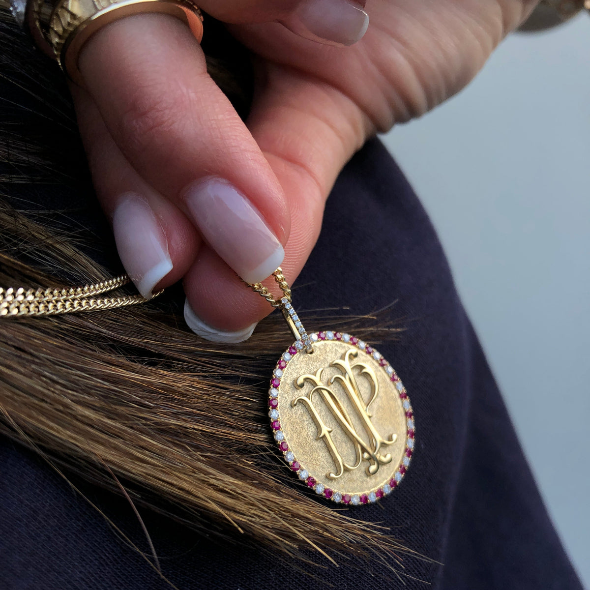 Fortuna Gemstone Medallion