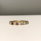 Amici Gemstone and Diamond Ring