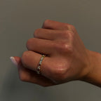 Amici Gemstone and Diamond Ring