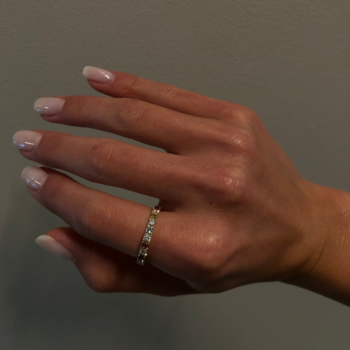 Amici Gemstone and Diamond Ring