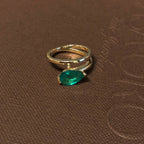 Maine Pear Gemstone Ring