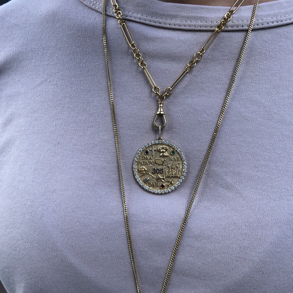 Jumbo Diamond Vida Round Pendant