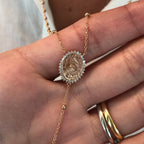 Venerdi Gold Ball and Halo Rosary