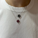 Gio Gemstone Flower Necklace