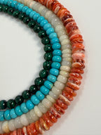Gio Red Spiny Oyster Beaded Necklace