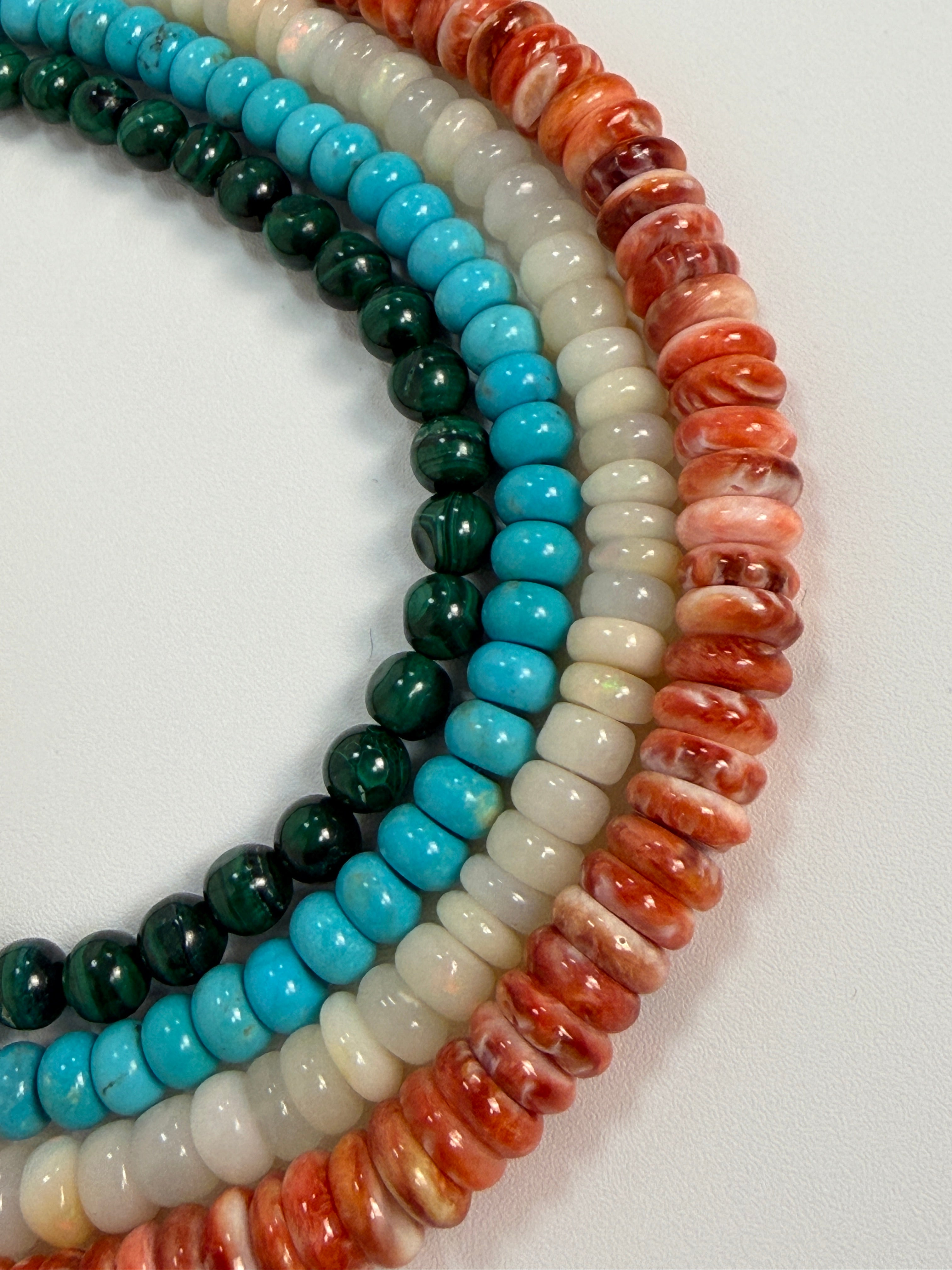 Gio Red Spiny Oyster Beaded Necklace