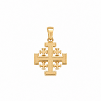 Jerusalem Gold Cross Pendant