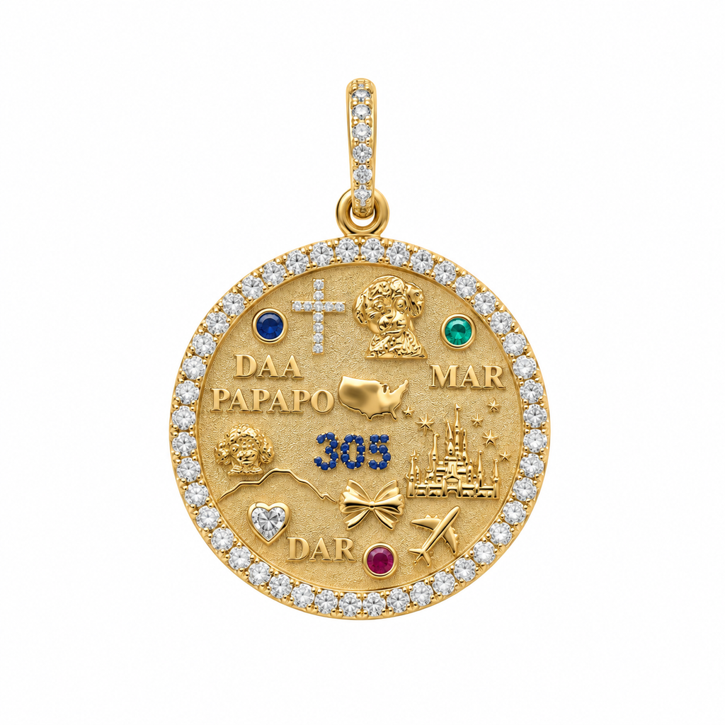 Jumbo Diamond Vida Round Pendant