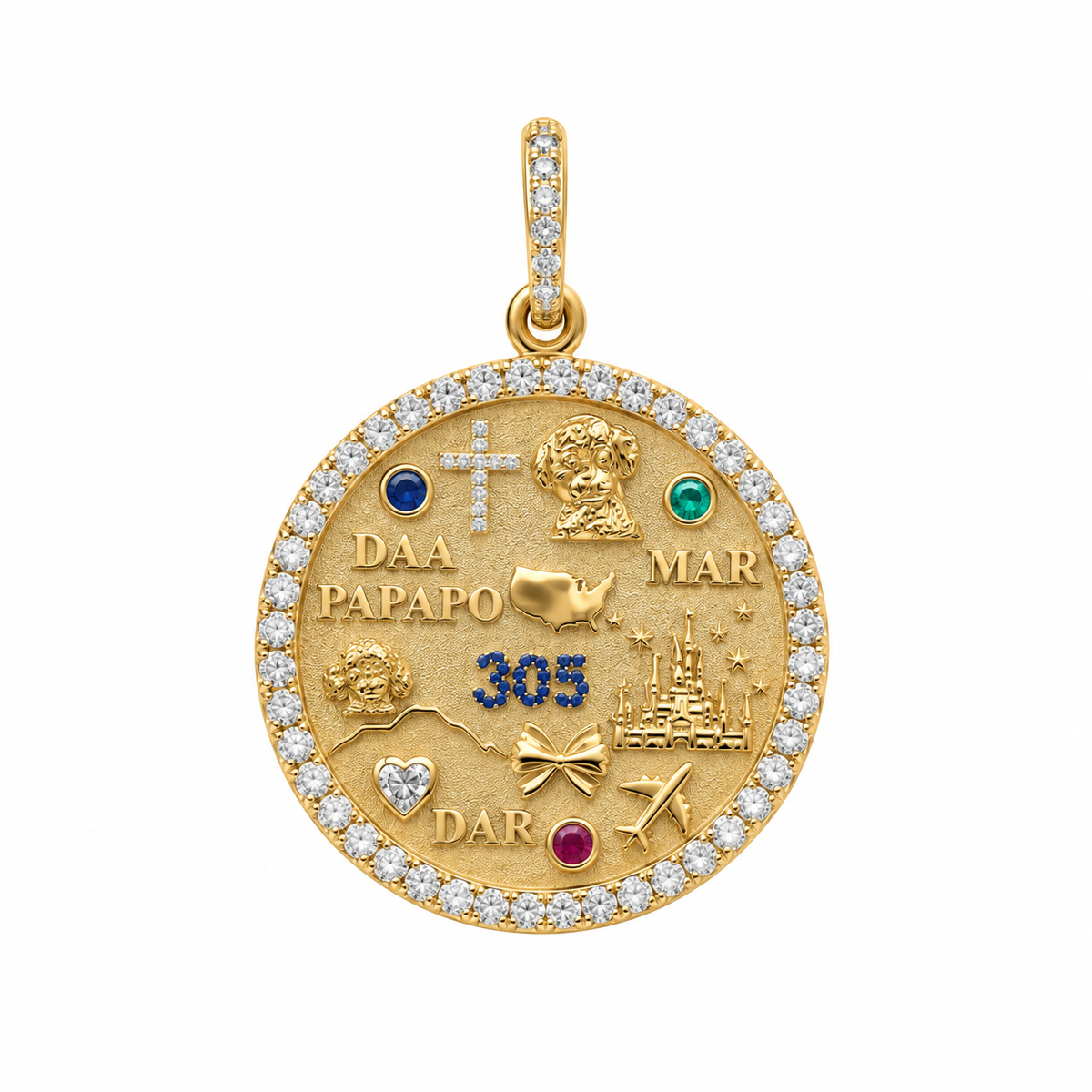 Jumbo Diamond Vida Round Pendant
