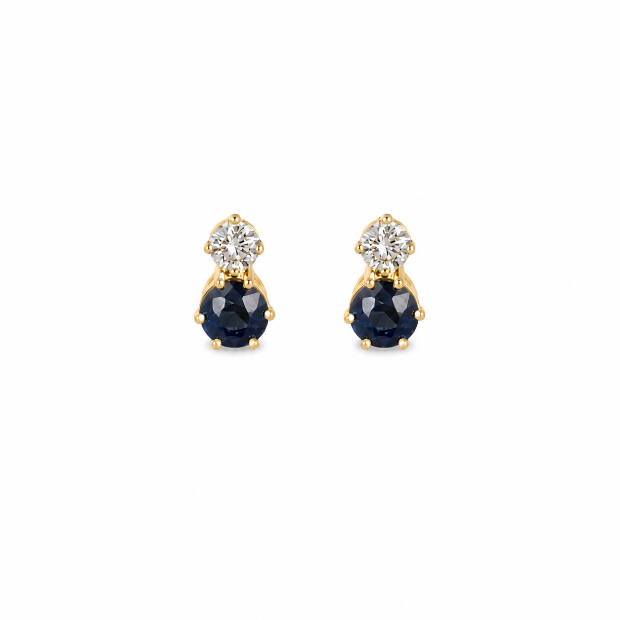 Lume Mini Gemstone and Diamond Earrings