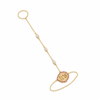 Montana Irregular Gemstone and Diamonds Hand Chain