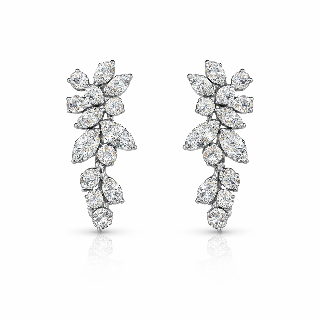 Oak Diamond Drop Earrings