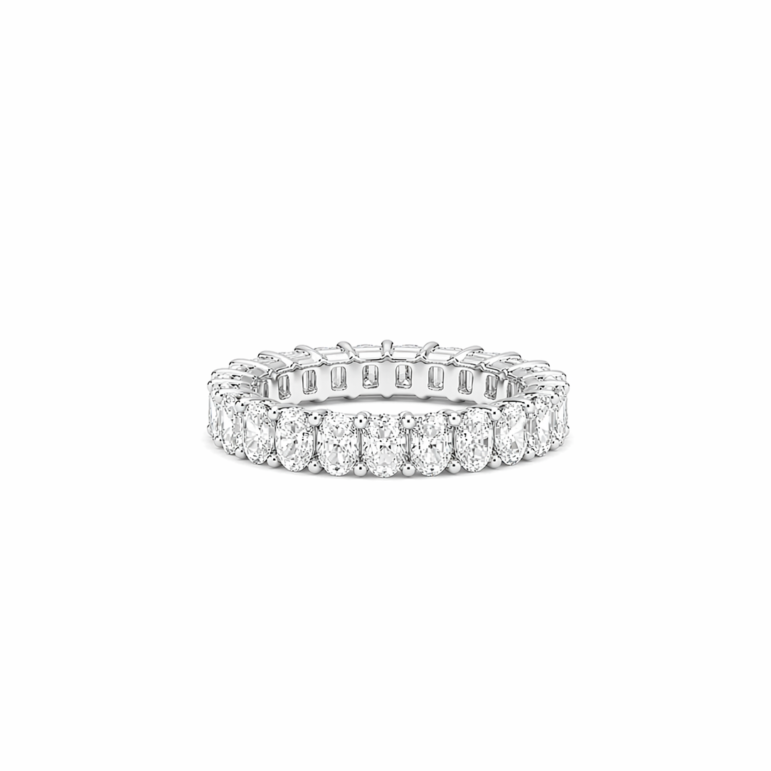 Oval Diamonds Eternity Band