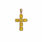 Small Signature Basilica Cross Pendant