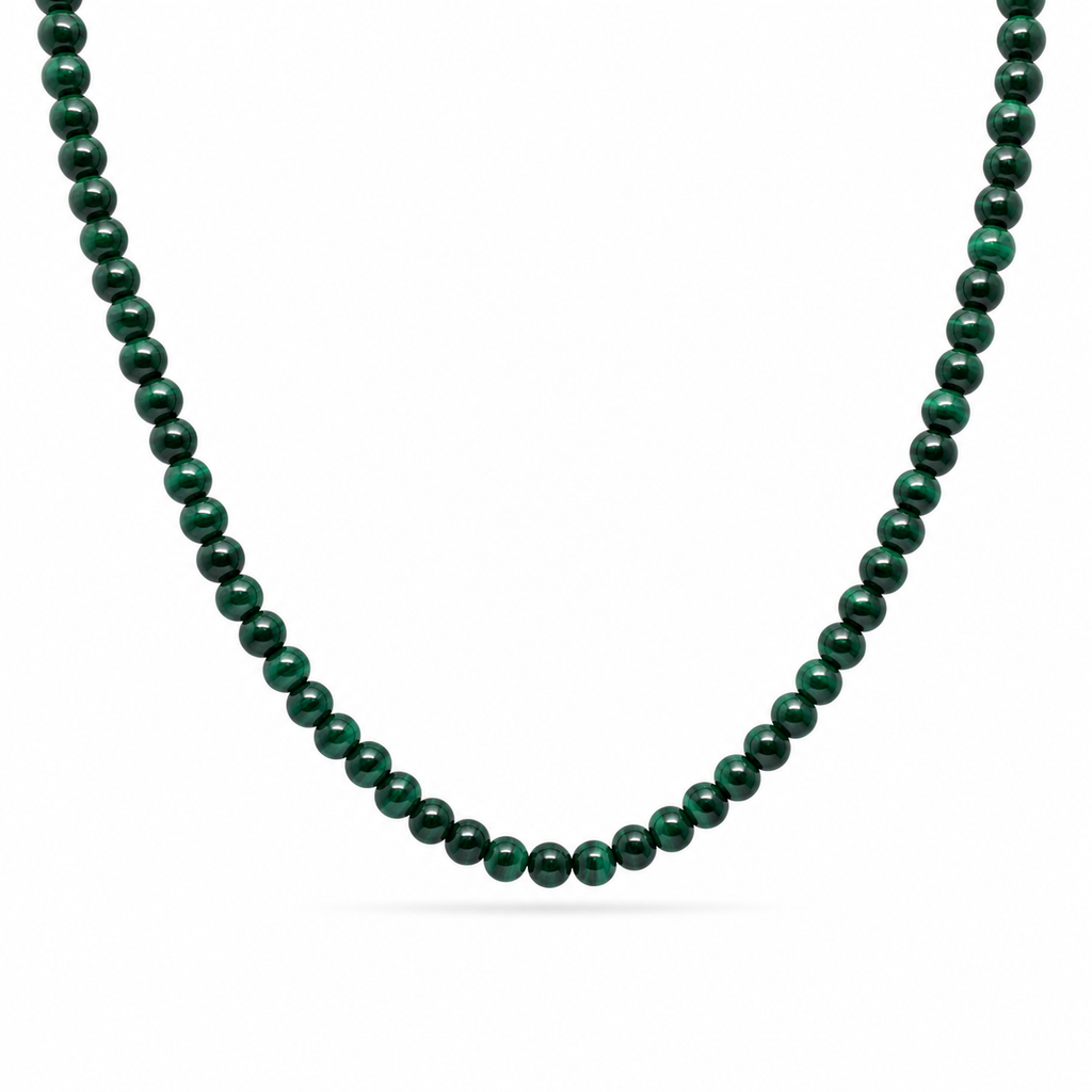 Solana Malachite Beaded Necklace