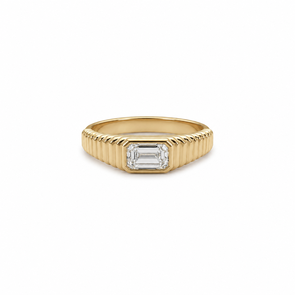 Sour Diamond Textured Ring