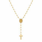 Venerdi Gold Ball and Halo Rosary